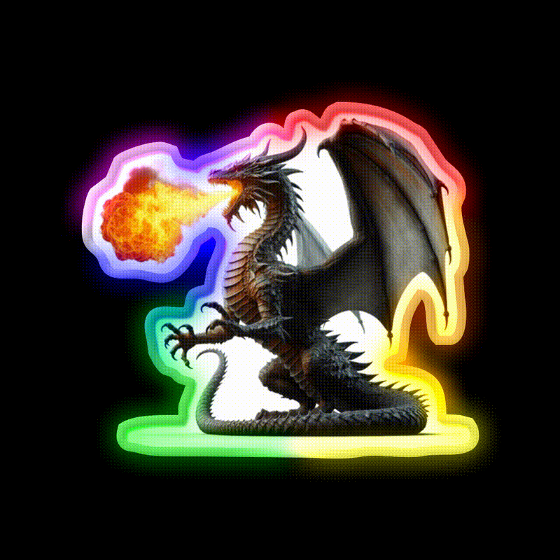 Dragon Asian Cultural Led Neon Sign Rgb Color