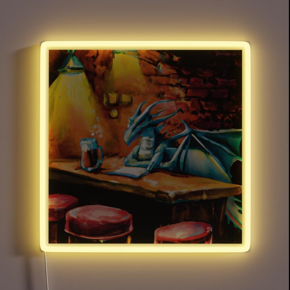 Dragon At The Pub Rgb Led Neon Sign - Shineneon