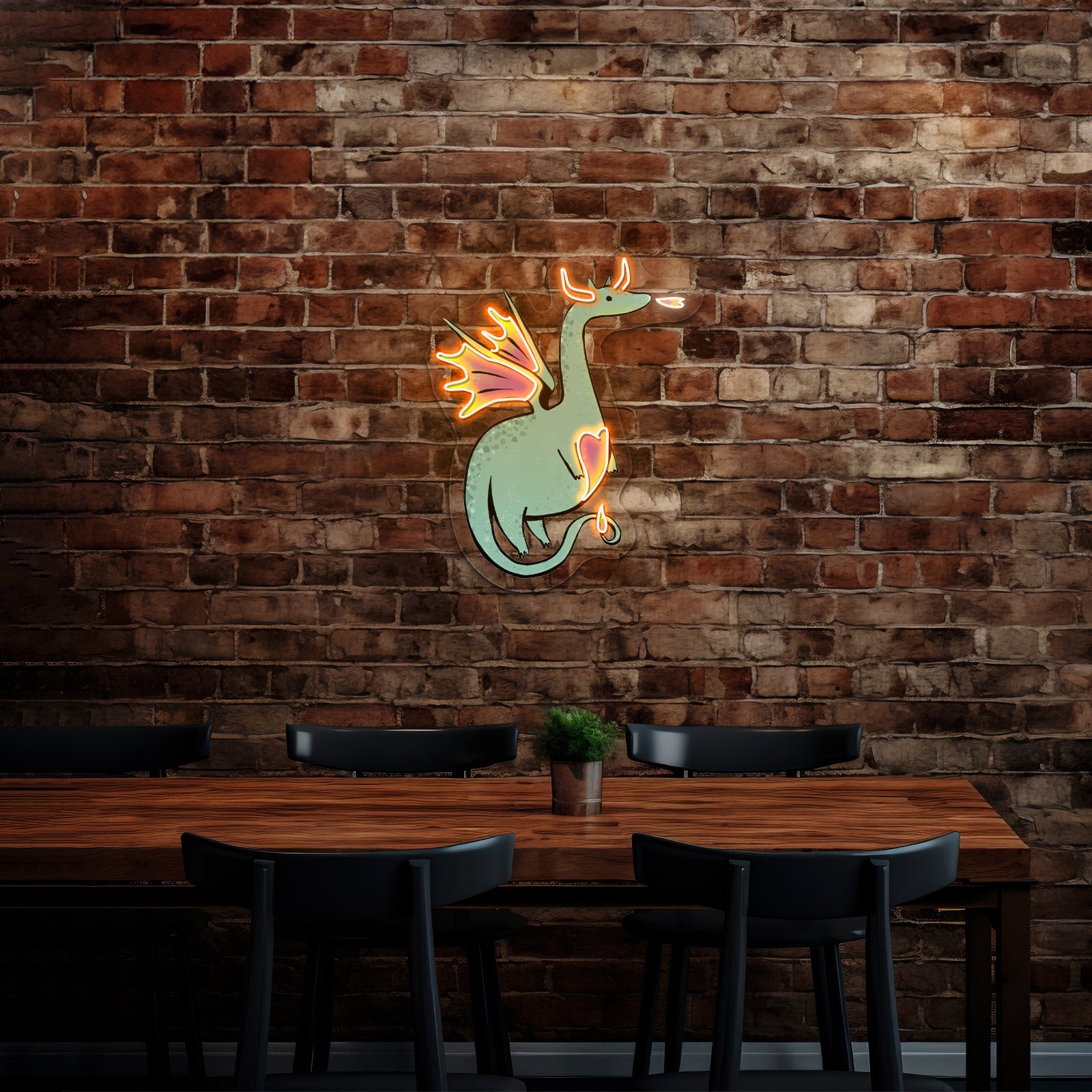 Dragon Fairytale Cute Animal Neon Signs For Sale