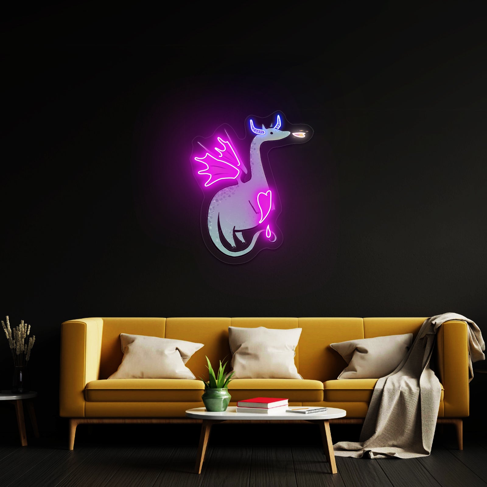 Dragon Fairytale Cute Animal Neon Signs For Sale
