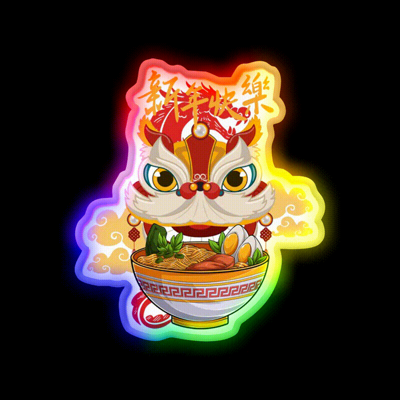 Dragon Food Chinois Led Neon Sign Chinese Food Rgb Color
