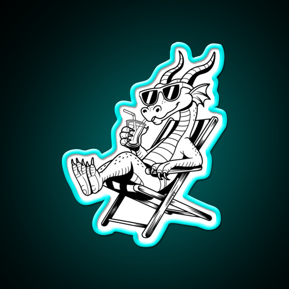 Dragon On Break Cocktail Bar Decor Led Neon Sign Rgb Color