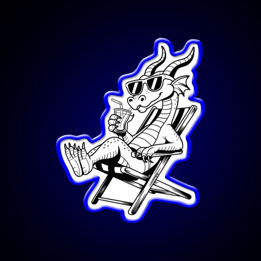 Dragon On Break Cocktail Bar Decor Led Neon Sign Rgb Color