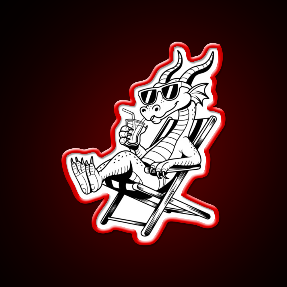 Dragon On Break Cocktail Bar Decor Led Neon Sign Rgb Color