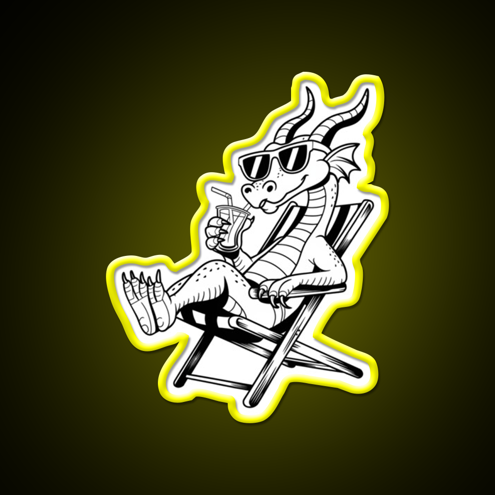 Dragon On Break Cocktail Bar Decor Led Neon Sign Rgb Color