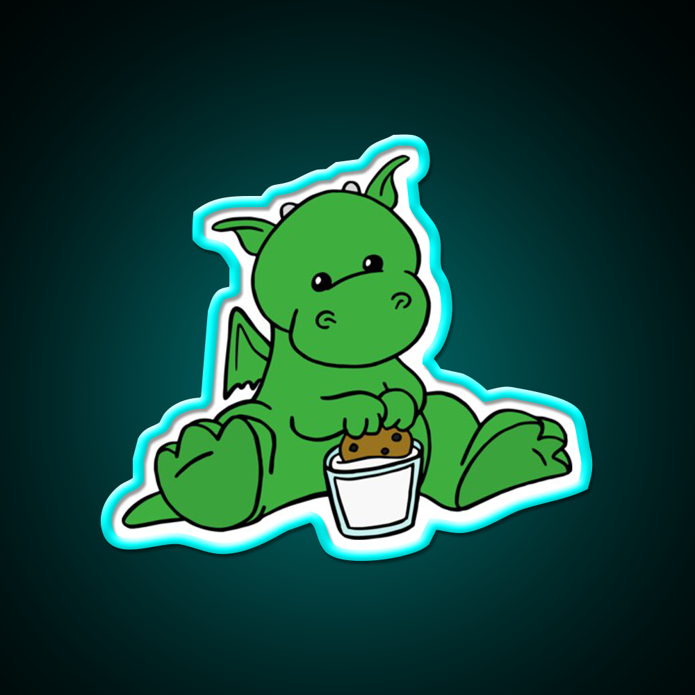 Dragon Snack Time Snack Food Led Neon Sign Rgb Color