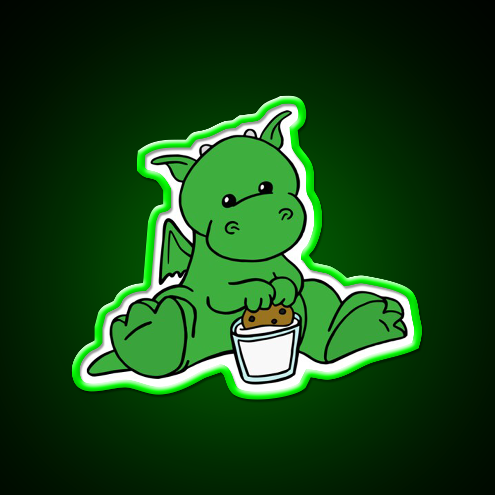 Dragon Snack Time Snack Food Led Neon Sign Rgb Color