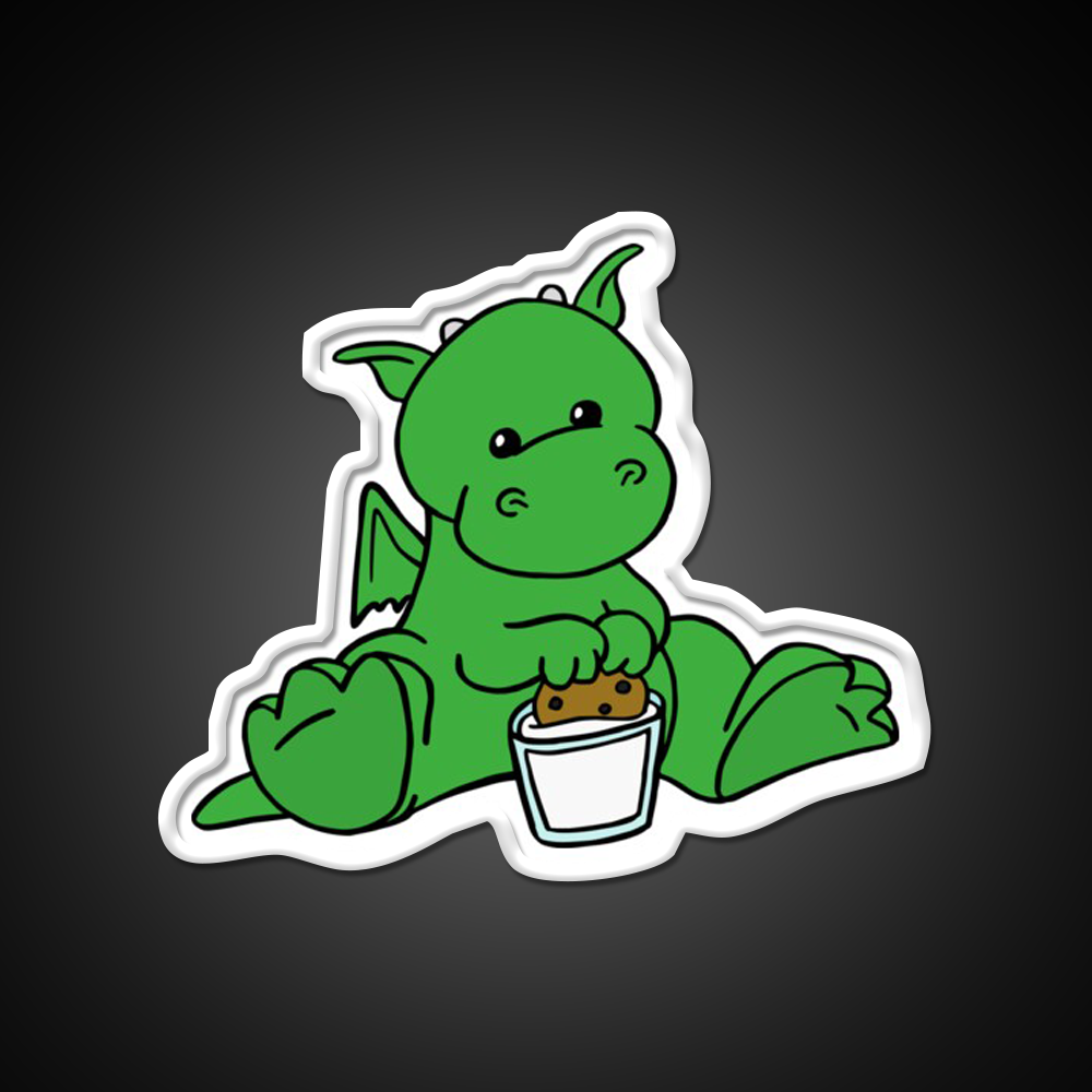 Dragon Snack Time Snack Food Led Neon Sign Rgb Color