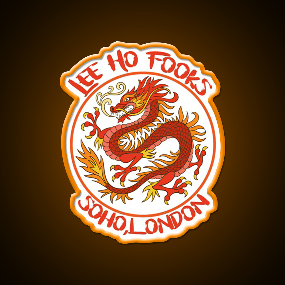 Dragon Vintage 90S Asian Cultural Led Neon Sign Rgb Color