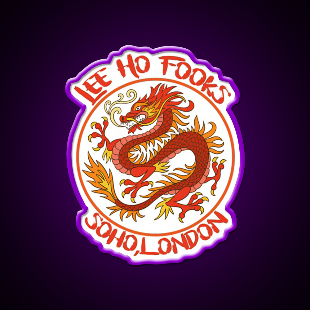 Dragon Vintage 90S Asian Cultural Led Neon Sign Rgb Color