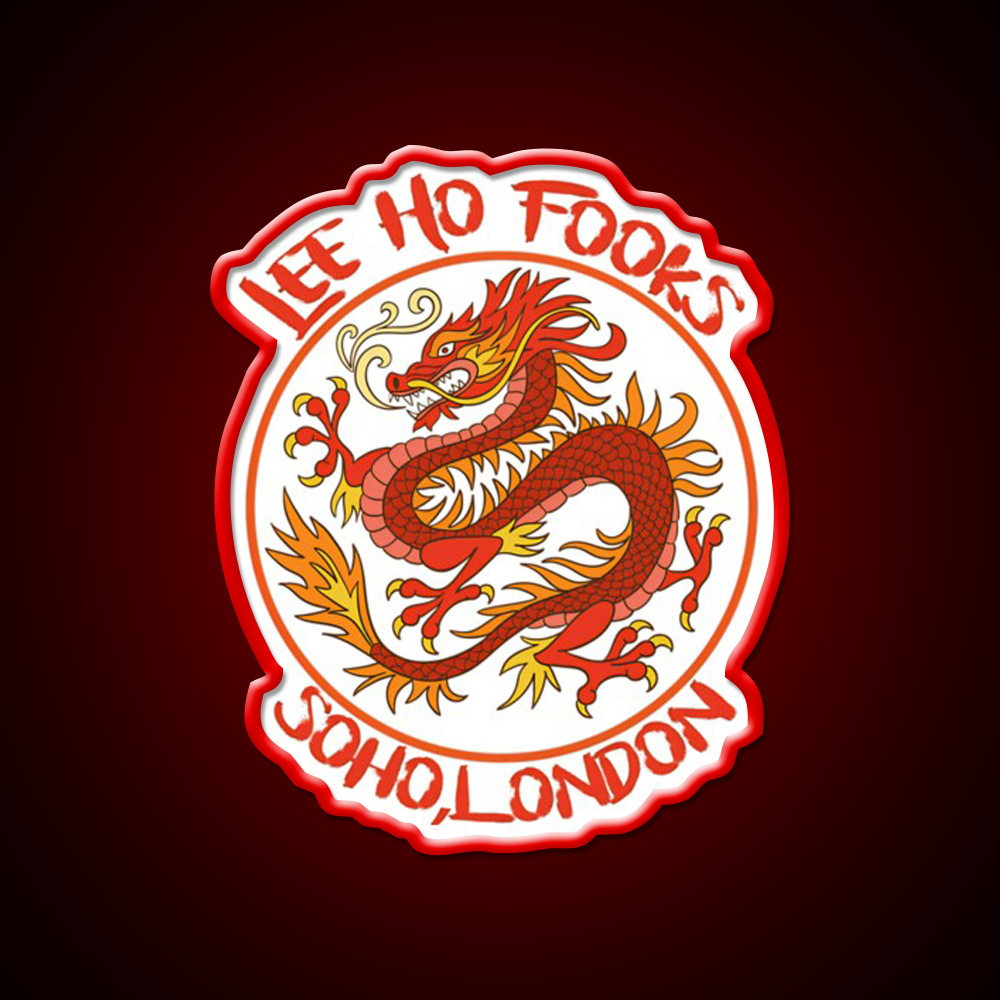 Dragon Vintage 90S Asian Cultural Led Neon Sign Rgb Color