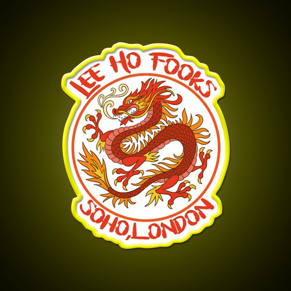 Dragon Vintage 90S Asian Cultural Led Neon Sign Rgb Color