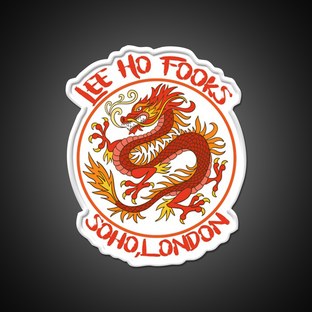 Dragon Vintage 90S Asian Cultural Led Neon Sign Rgb Color