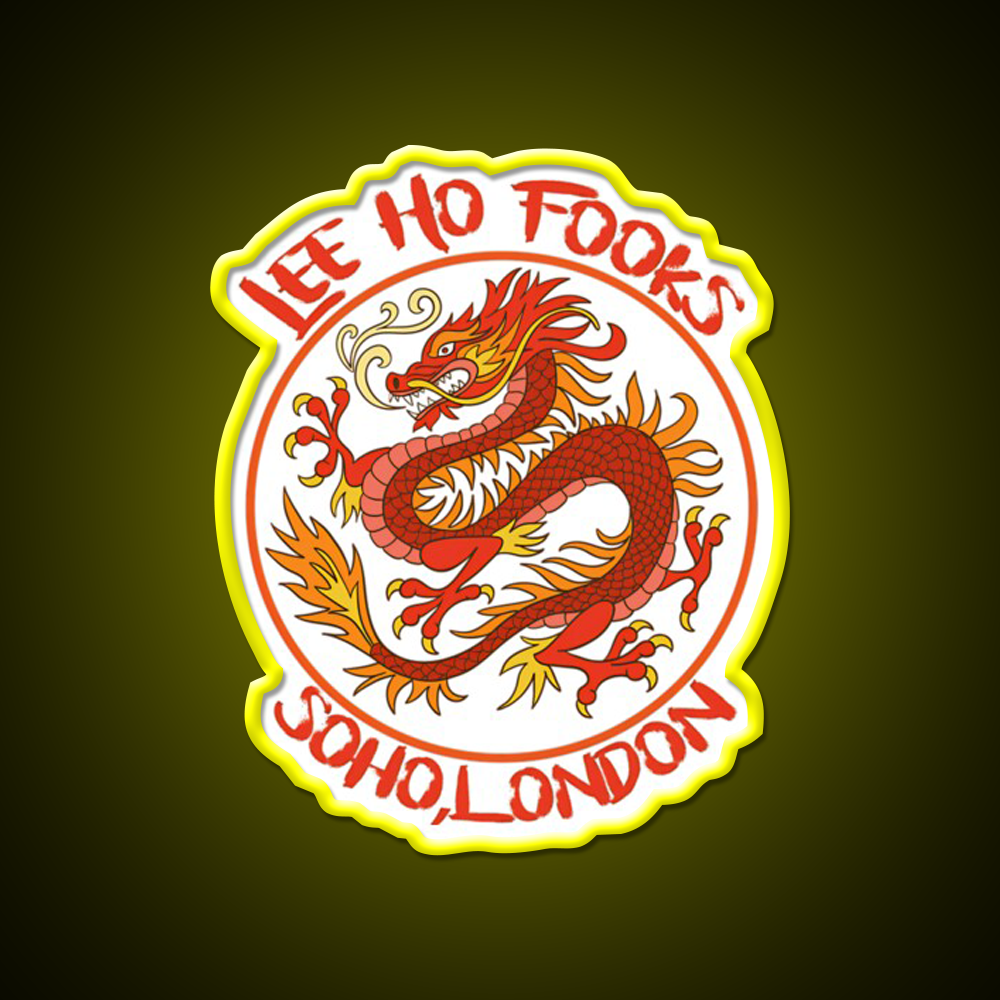 Dragon Vintage 90S Asian Cultural Led Neon Sign Rgb Color