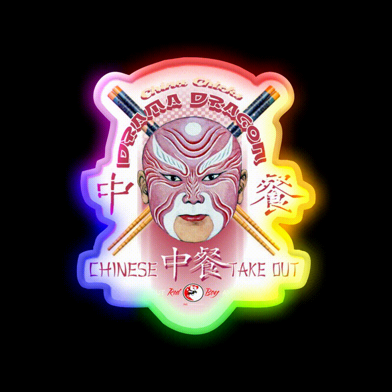 Drama Dragon Led Neon Sign Chinese Food Rgb Color