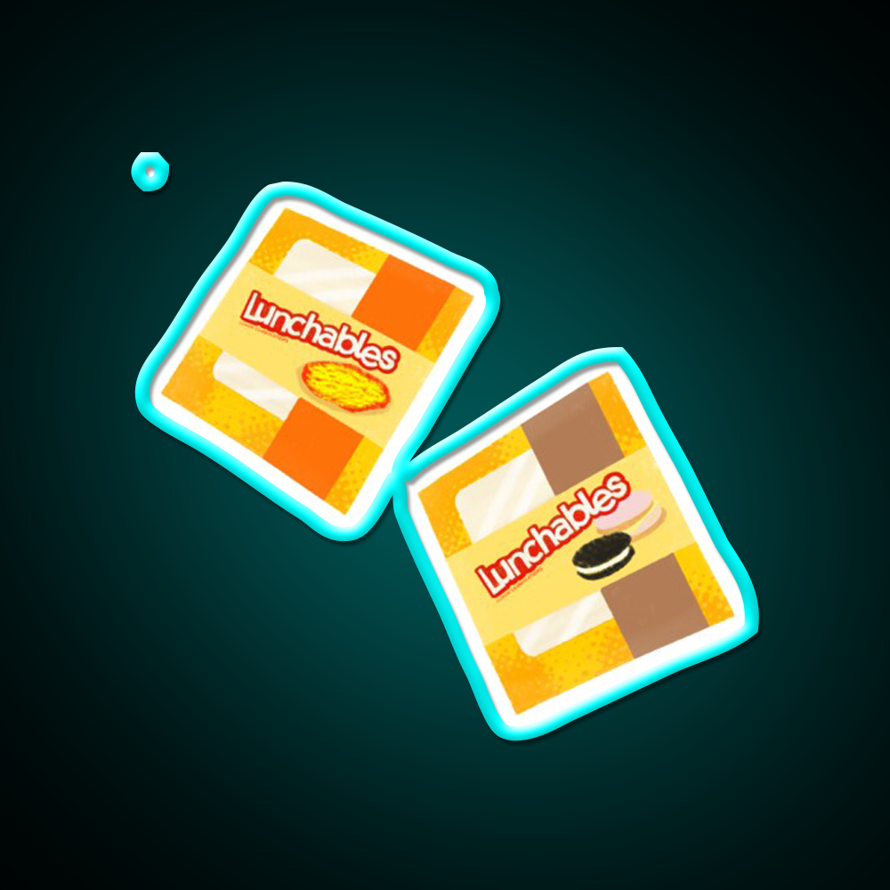 Drawn Lunchables Snack Food Led Neon Sign Rgb Color