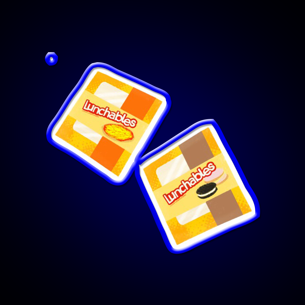 Drawn Lunchables Snack Food Led Neon Sign Rgb Color