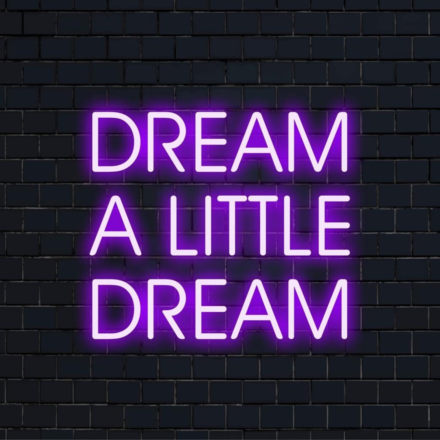 Dream A Little Dream Purple Led Neon Sign For Bedroom Cafe Bar Decor | Shineneon