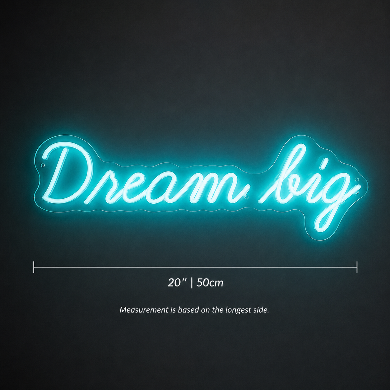 Dream Big Home Wall Decor LED Neon Sign - 04 Size Image
