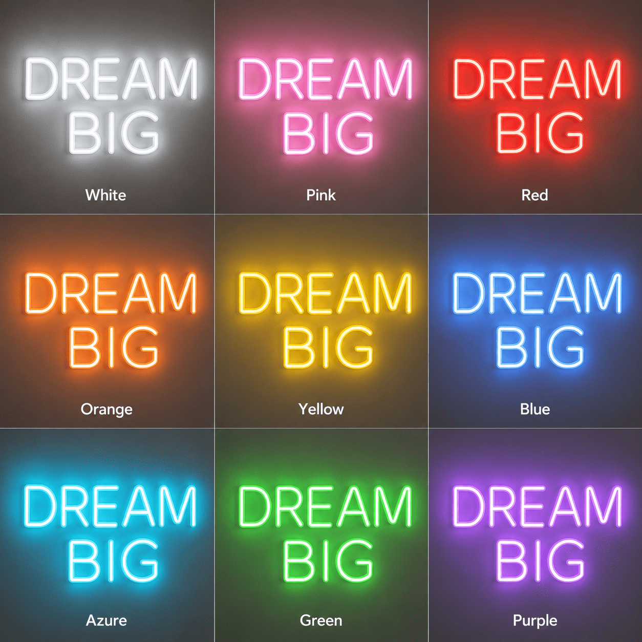 Dream Big LED Neon Sign Bedroom Decor - Shineneon
