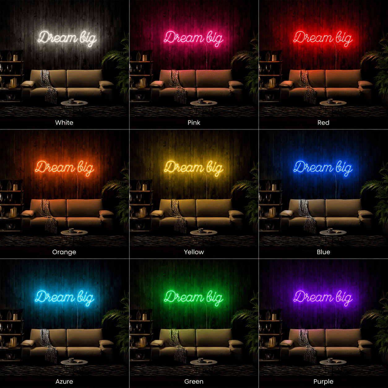Dream Big LED Neon Sign Living Room Decor - Shineneon