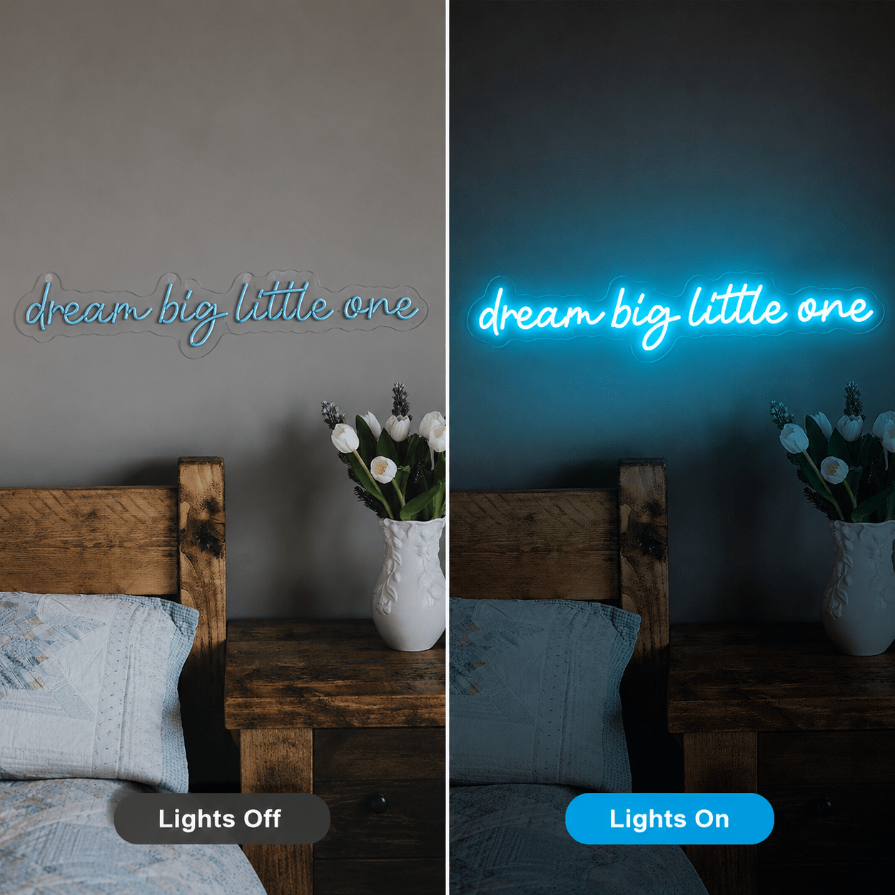 Dream Big Little One LED Neon Sign Home Wall Art - Shineneon