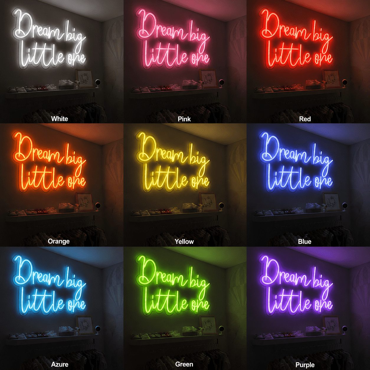 Dream Big Little One LED Neon Sign Wall Neon Sign - Shineneon