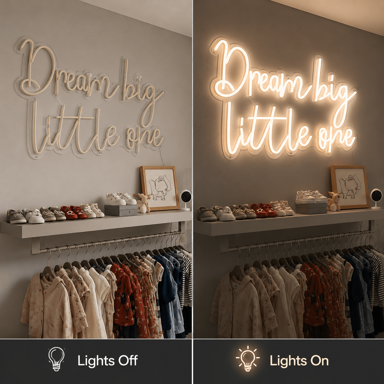 Dream Big Little One LED Neon Sign Wall Neon Sign - Shineneon