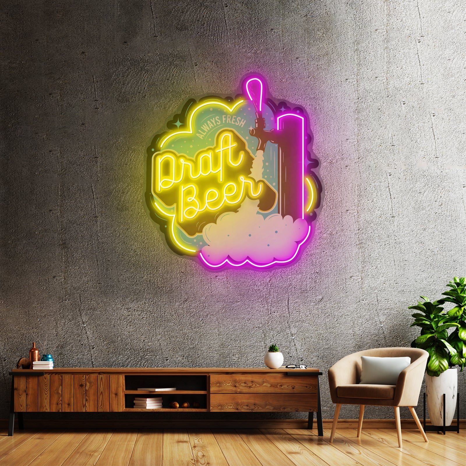Dream Big Moon And Star Positivity Neon Signs For Sale - Shineneon