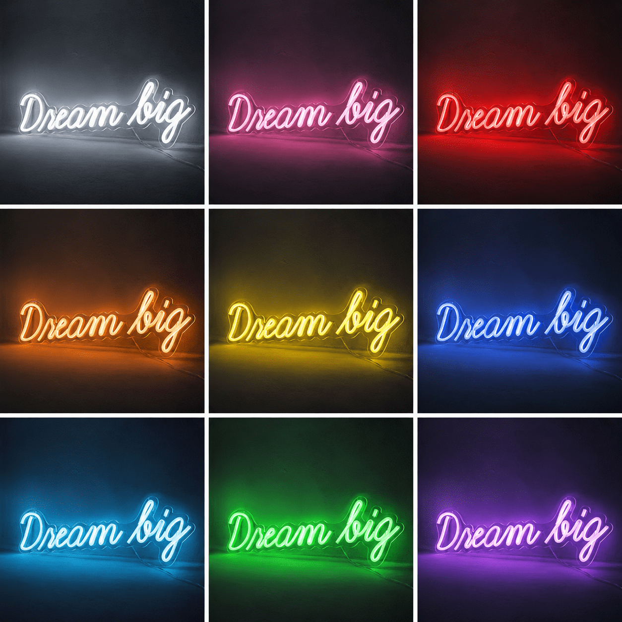 Dream Big Room Wall Light LED Neon Sign - Shineneon