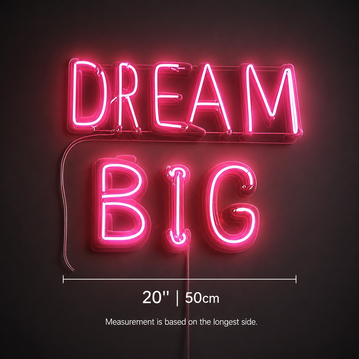 Dream Big Surrounded By Many Balloons LED Neon Sign - 04 Size Image
