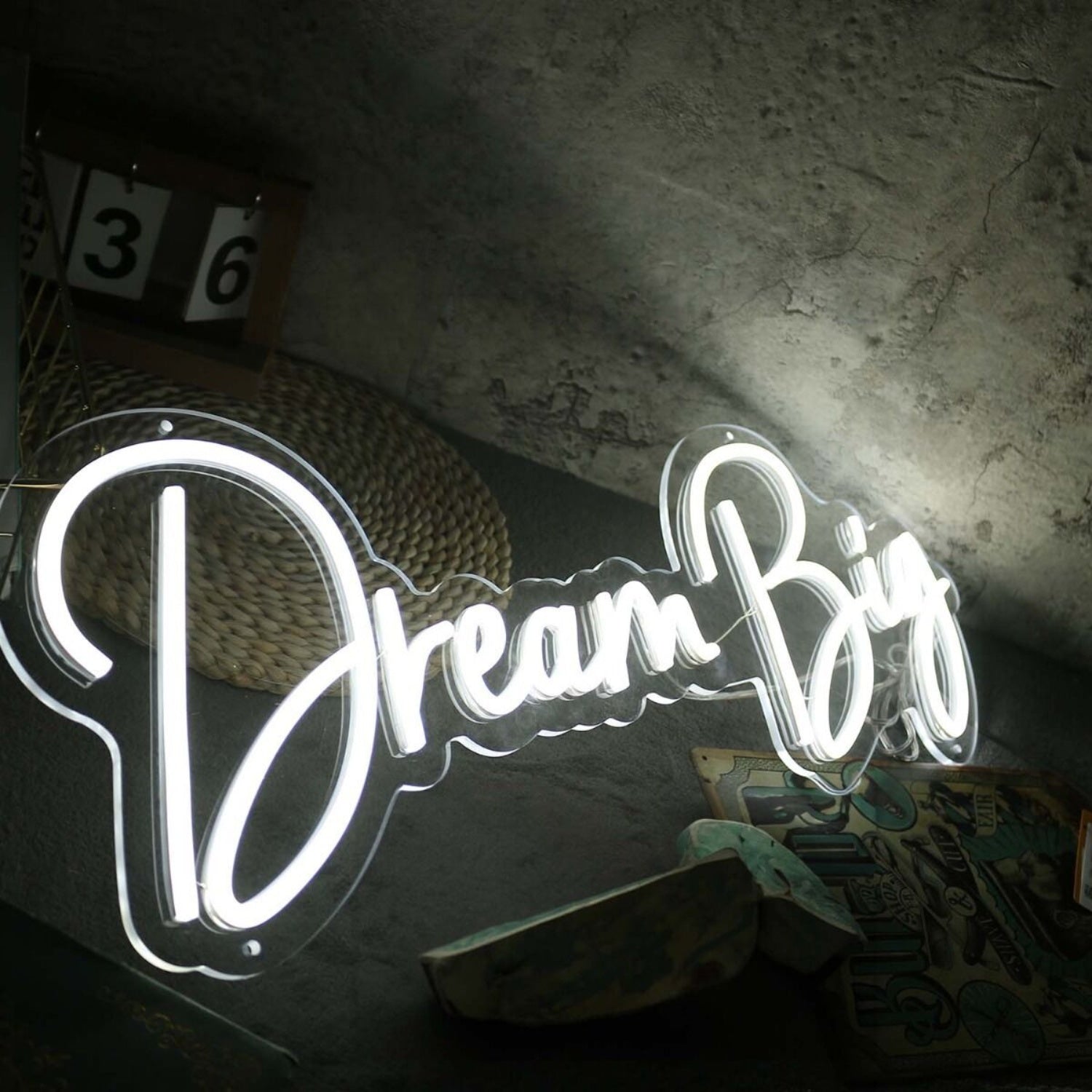 Dream Big White Led Neon Sign - Shineneon
