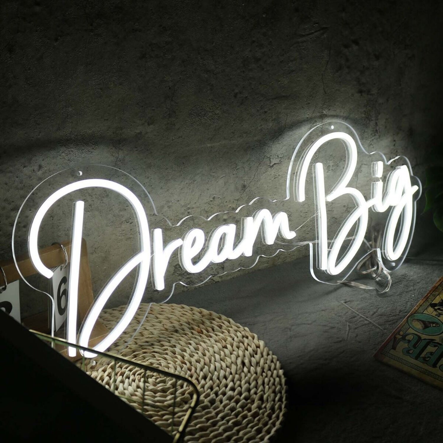 Dream Big White Led Neon Sign - Shineneon