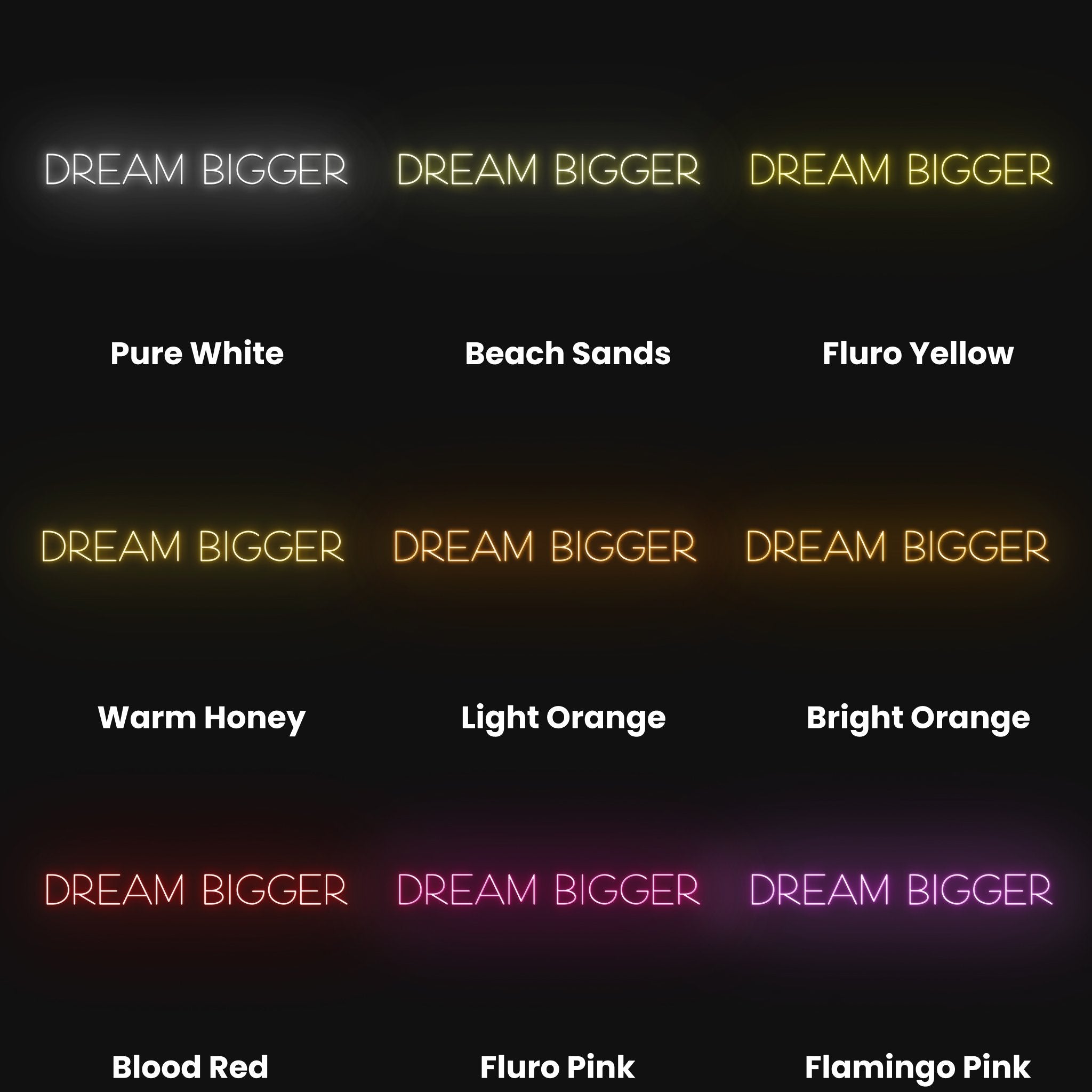 Dream Bigger Led Neon Sign | Shineneon