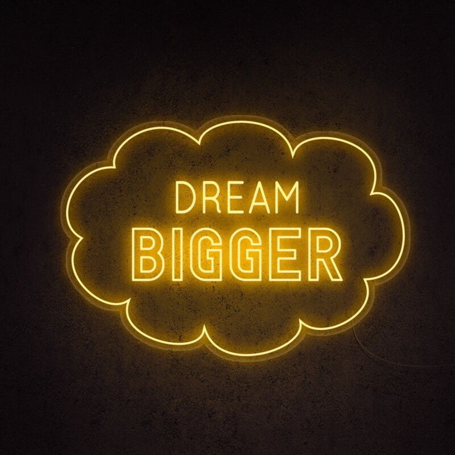 Dream Bigger Led Neon Sign For Motivational And Inspiring Decor | Shineneon