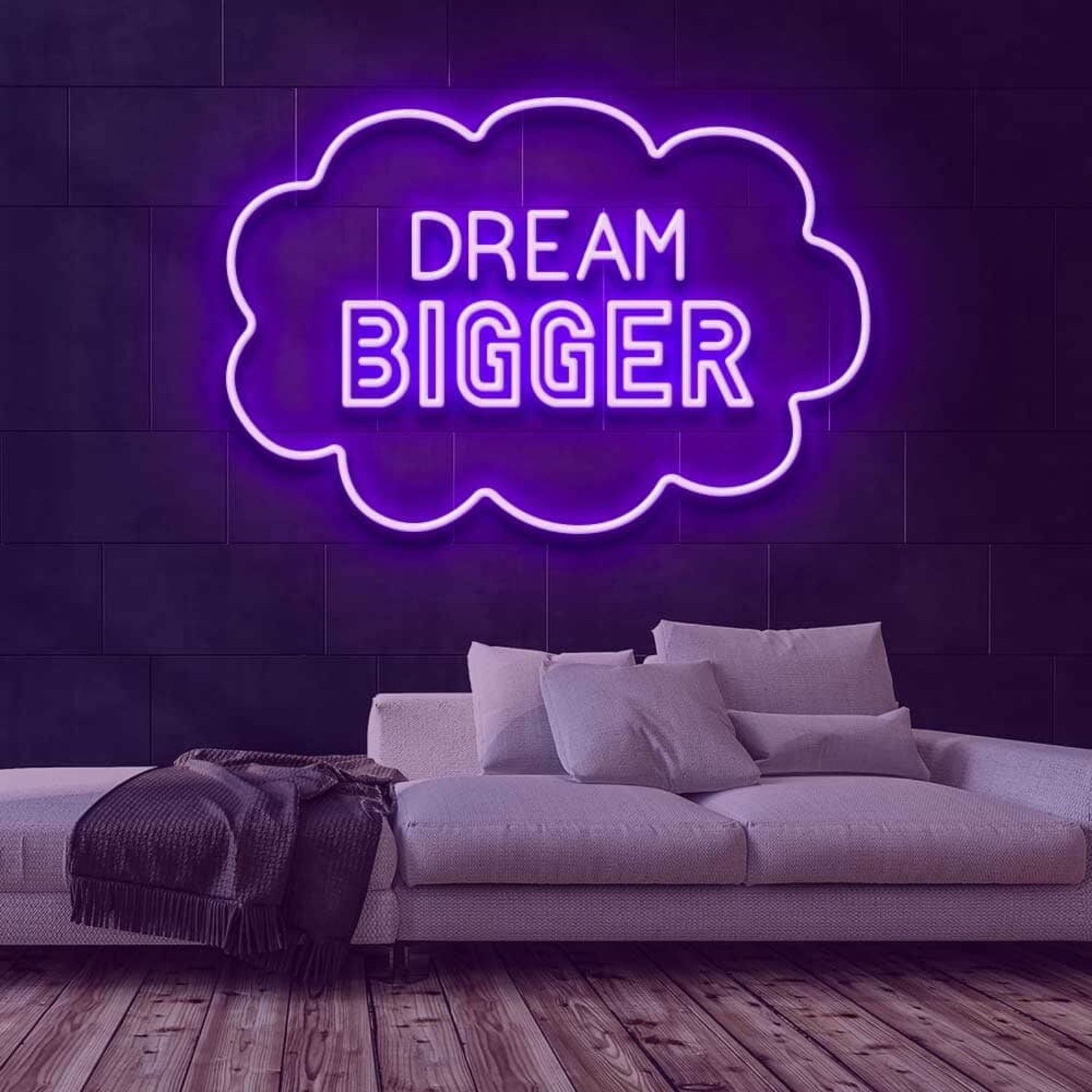 Dream Bigger Led Neon Sign For Wall Decor - Shineneon