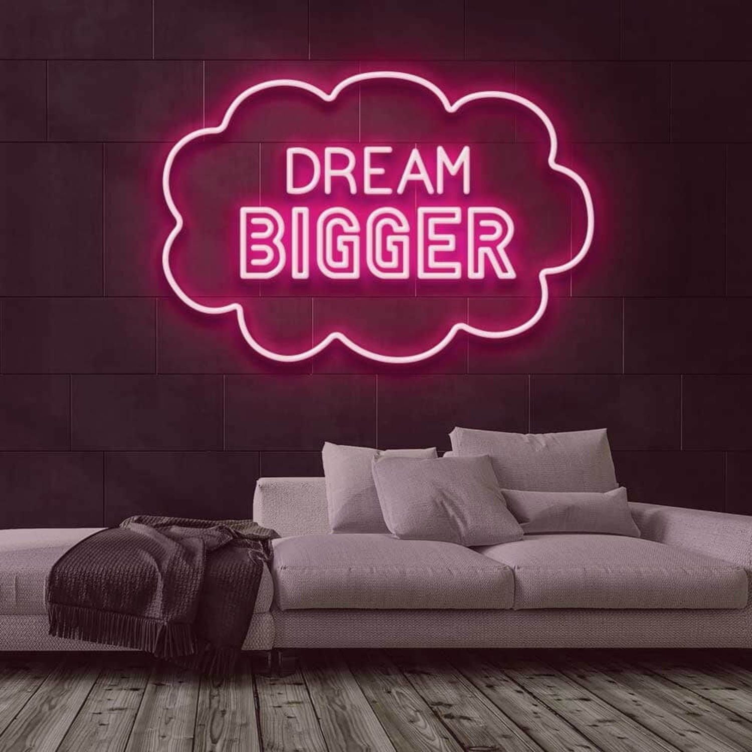 Dream Bigger Led Neon Sign For Wall Decor - Shineneon