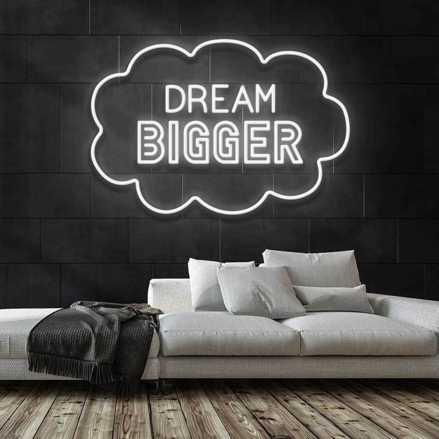 Dream Bigger Led Neon Sign For Wall Decor - Shineneon