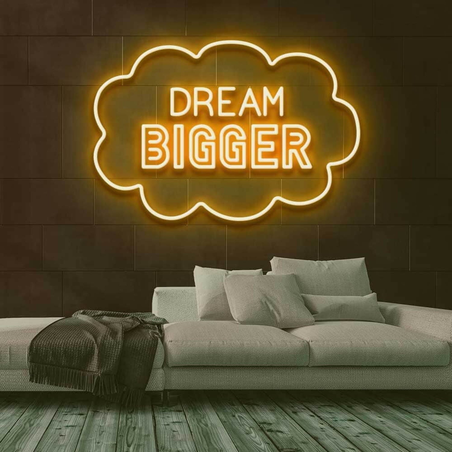 Dream Bigger Led Neon Sign For Wall Decor - Shineneon
