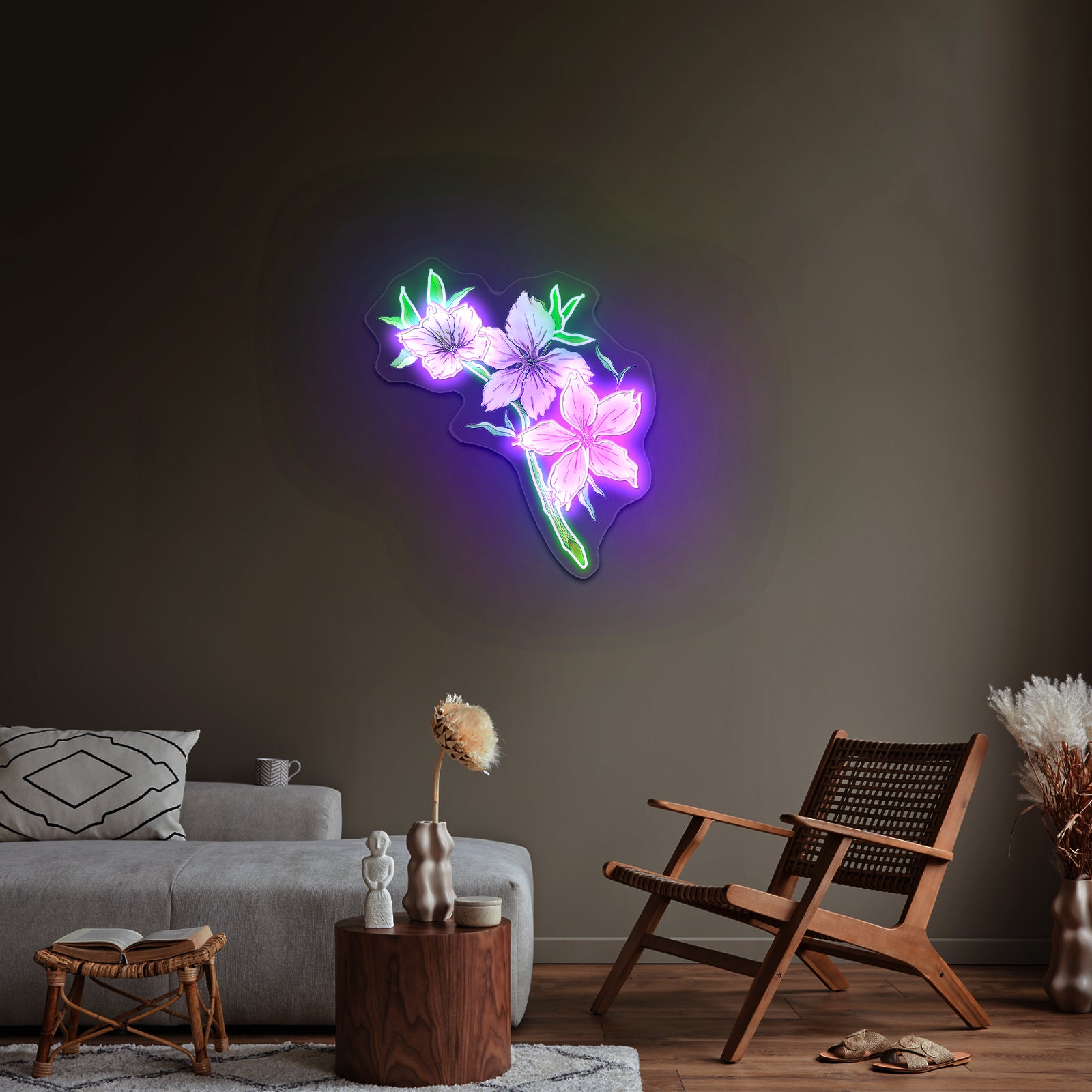 Dream Catcher Flowering Cherry Tree Neon Signs For Home Wall Decor