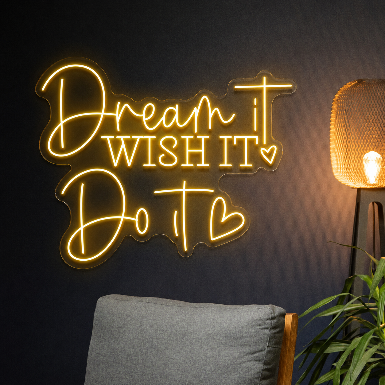 Dream It Do It Wall Decor LED Neon Sign - 01 Original Product Image
