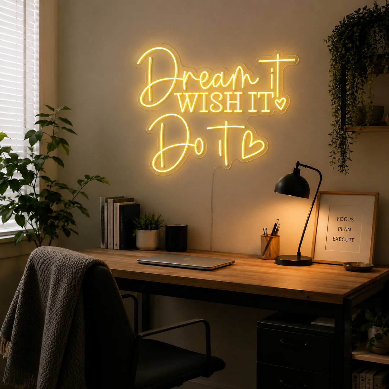 Dream It Do It Wall Decor LED Neon Sign - 03 Real Lifestyle Scene