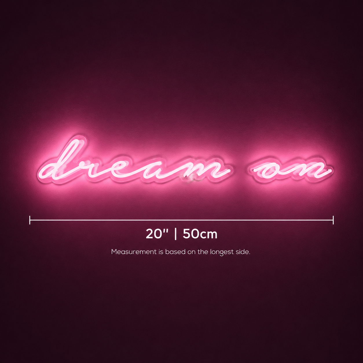 Dream On LED Neon Sign Home Wall Art - 04 Size Image