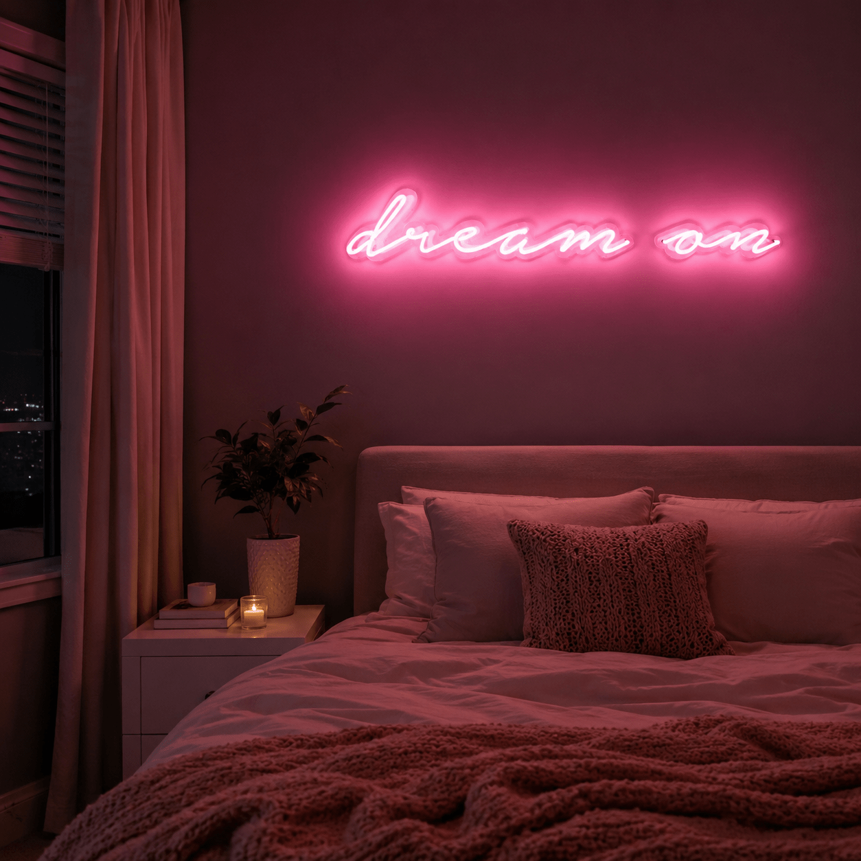 Dream On LED Neon Sign Home Wall Art - Shineneon