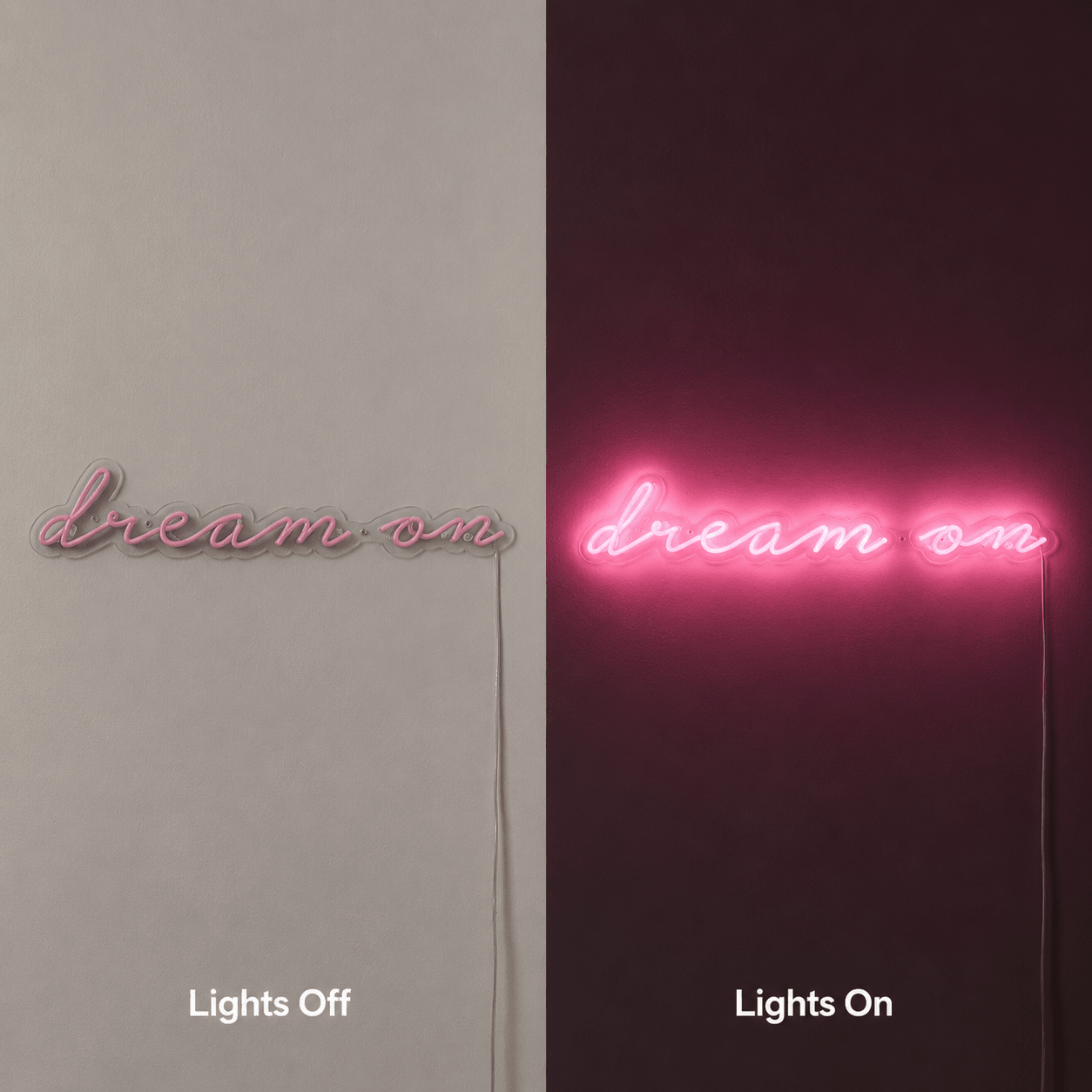 Dream On LED Neon Sign Home Wall Art - Shineneon