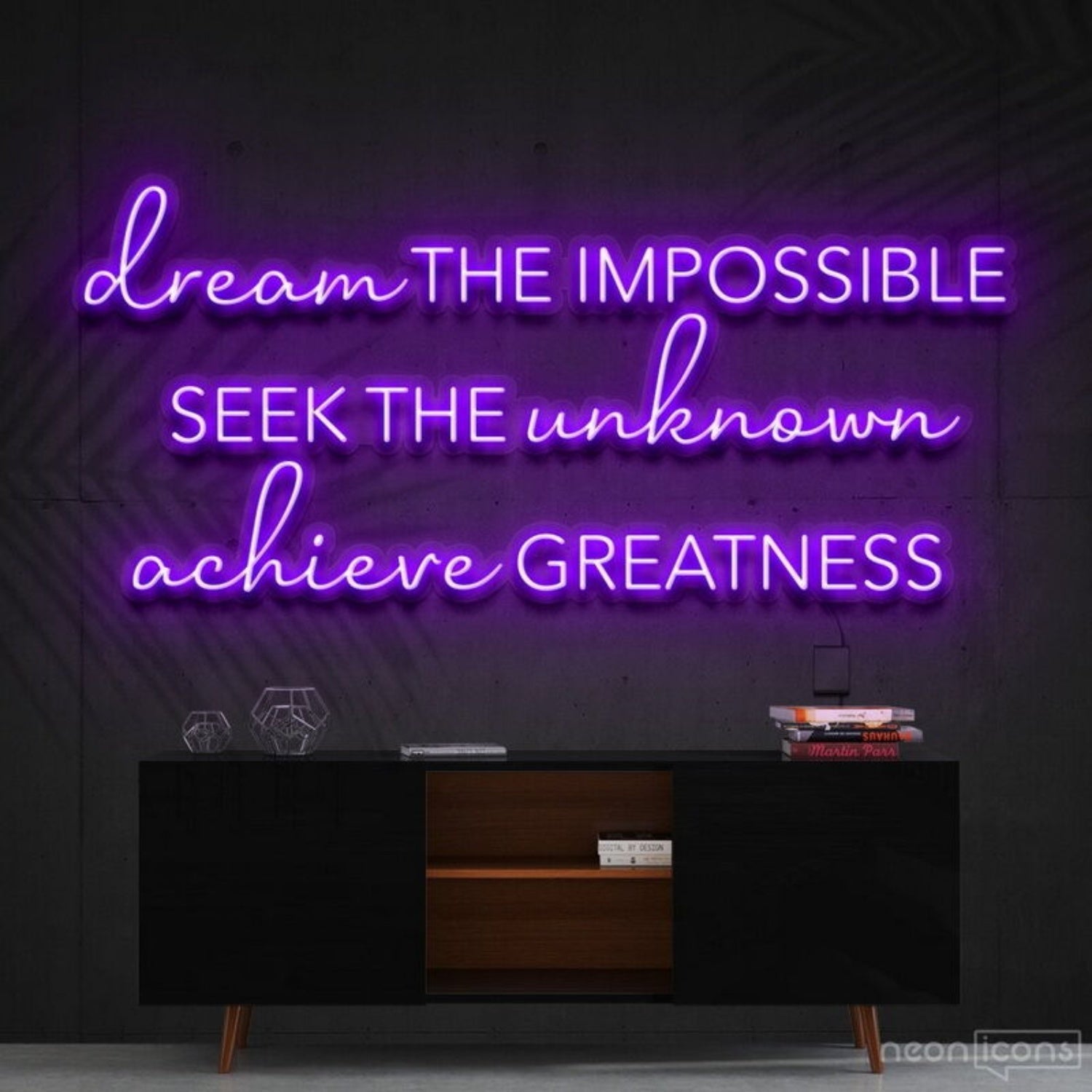 Dream The Impossible Led Neon Sign Finspirational Spaces - Shineneon