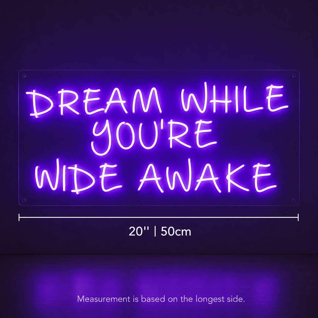 Dream While You Re Wide Awake Wall Decor LED Neon Sign - Shineneon