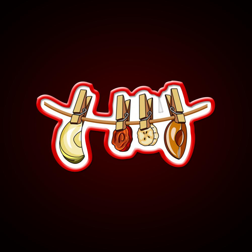 Dried Fruits Snack Food Led Neon Sign Rgb Color