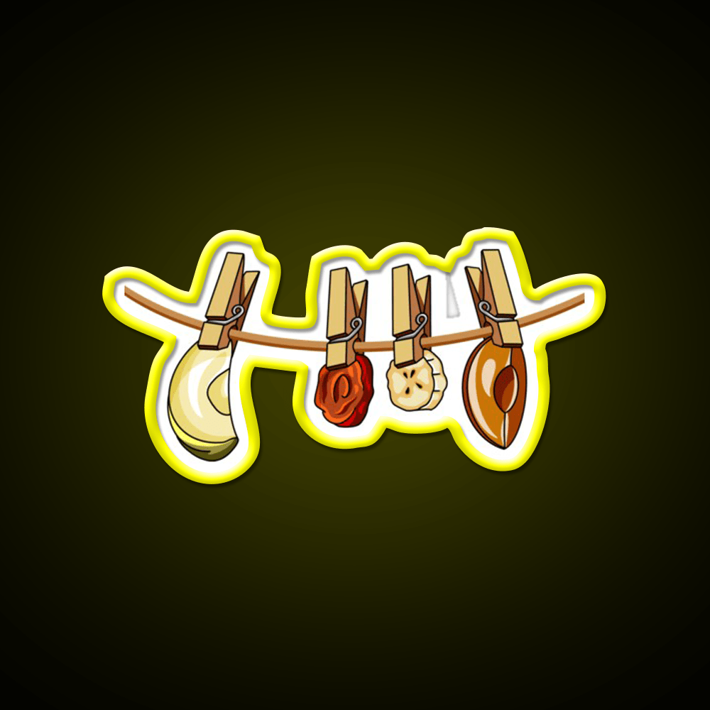 Dried Fruits Snack Food Led Neon Sign Rgb Color - Shineneon