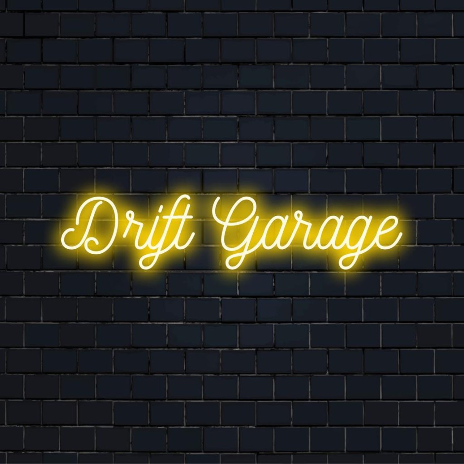 Drift Garage Yellow Custom Led Neon Sign For Auto Shop Wall Decor | Shineneon